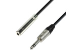 Adam Hall Cables K4 BOV 0300 - Cable de Extensión para Auriculares de Jack 6,3 mm estéreo a Jack
