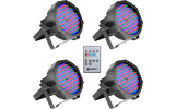 Cameo FLAT PAR CAN RGB 10 IR SET - Set de 4 Focos PAR LED RGB planos Spot