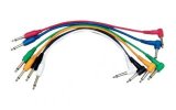 Yellow Cables ECOP090CD-6 - Juego de 6 cables patch 90 cm Jack Mono a Jack Mono acodado