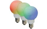 BOMBILLA LED RGB - 3 W - E27 - 20 LEDs - Ø 60mm