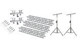 PACK: STANDS TRA 36 (X2) + SWU 400T (X2) + CONECTORES TRUSS BEAMZ P30(X2) + BEAMZ P30-L150 TRUSS