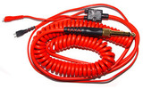 Sennheiser HD 25 - Cable rizado DeLuxe 3.5M - Rojo