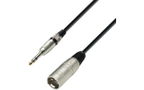 Adam Hall K3BMV0100 - Cable XLR macho a Jack 6.3 stereo 1m