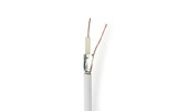 Cable Coaxial - Coaxial 12 - 25,0 m - Caja de Regalo - Blanco - Nedis CSBG4020WT250