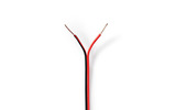 Cable de Altavoz - 2x 0,50 mm2 - 100 m - Brida - Negro/Rojo - Nedis CAGW0500BK1000