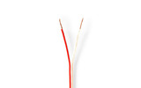 Cable de altavoz - 2x 0.75 mm² - Cobre - 100.0 m - Redondo - PVC - Transparente - Carrete - Nedi