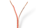 Cable de Altavoz - 2x 1,50 mm2 - 15,0 m - Brida - Transparente - Nedis CAGW1500TR150