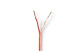 Cable de Altavoz - 2x 1,50 mm2 - 15,0 m - Carrete - Transparente - Nedis CABR1500TR150