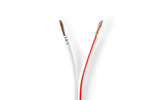Cable de Altavoz - 2x 2,50 mm2 - 100 m - Brida - Blanco - Nedis CAGW2500WT1000