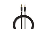 Cable de Audio Estéreo - Macho de 3,5 mm - Macho de 3,5 mm - 10 m - Antracita