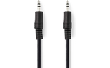 Cable de Audio Estéreo - Macho de 3,5 mm - Macho de 3,5 mm - 1,0 m - Negro