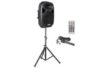 Vonyx SPS152 Active Speaker 15" SD/USB/MP3/BT with Stand
