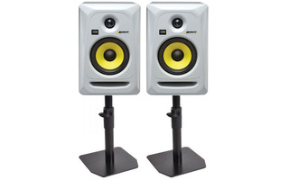 2x KRK RP5 G3 SE + Soportes monitores mesa