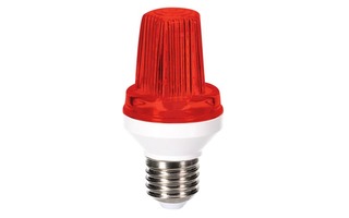 Mini lámpara LED estroboscopica - Casquillo E27 - 3 W - Color Rojo