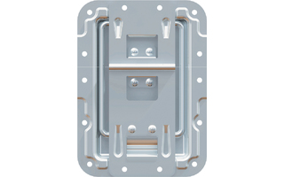 Adam Hall Hardware 270838 - Tope de Tapa con Paso Perfil, Bisagra, Función Clic-Stop y Protecció