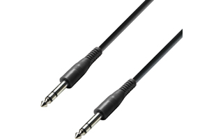 Adam Hall Cables K3 BVV 0030 ECO - Latiguillo de Cable de Jack 6,3 mm estéreo a Jack 6,3 mm esté