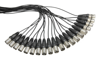 Adam Hall Cables K20C15 - Manguera de Cable con Cajetín de Escenario 16/4 15 m