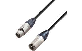 Adam Hall Cables K5 DMF 1000 - Cable de Audio Digital AES/EBU Neutrik 110 Ohmios de XLR macho a 