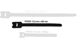 Adam Hall Accessories VT 2520 - Velcro 200 mm negro
