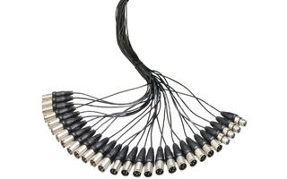 Adam Hall Cables K28C30 - Manguera de Cable con Cajetín de Escenario 24/4 30 m