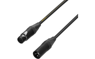 Adam Hall Cables K5 MMF 1000 Cable de Micro Neutrik de XLR hembra a XLR macho 10 m