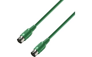 Adam Hall K3MIDI0150GRN - MIDI Cable 1.5m verde