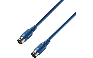Adam Hall K3MIDI0600BLU- MIDI Cable 6m azul