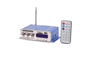 Amplificador estéreo 15+15 Watt RMS -Bluetooth/ Radio FM / USB / MP3 / SD-MMC