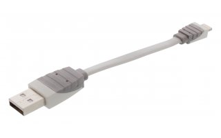 Cable USB de carga y sincronización USB A macho - macho Lightning de 8 pines de 0,10 m en color 