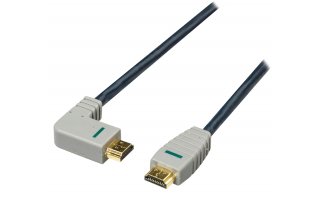 Cable de Alta Velocidad HDMI con Ethernet HDMI Connector - HDMI Connector Ángulo hacia la izquie