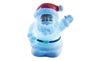 Santa Claus con luz LED de colores