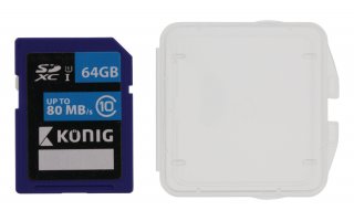 Tarjeta de memoria SDHC Clase 10 de 64 GB