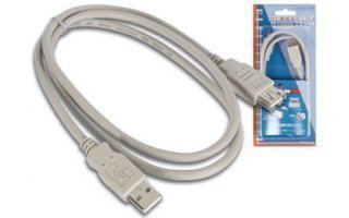 Cable USB 2.0 - Macho A / Hembra A 1m