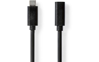 Cable USB - USB 3.2 Gen 1 - USB-C™ Macho - USB-C™ Hembra - 5 Gbps - Niquelado - 2.00 m - Redondo