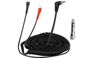 Cable espiral para Sennheiser HD 25 - Negro 4.5 m