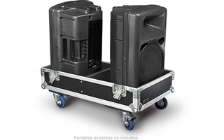 Caja de transporte para 2 pantallas acústicas 15" - FAL-30
