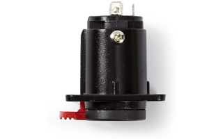 Conector Jack 6.35mm hembra montaje chasis - Negro