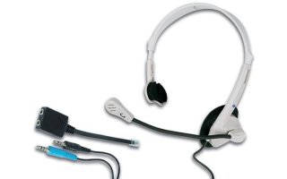 Conjunto auriculares/micrófono para aplicaciones telefonicas
