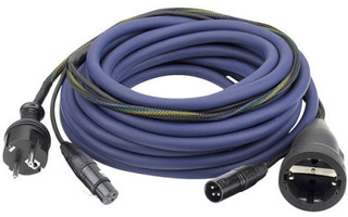Cable prolongador alimentación de corriente + señal de Audio XLR 15m
