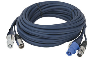 Cable alimentación Powercon + Dmx de 3 m 