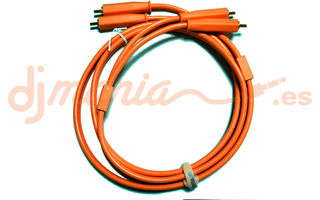 DJTT Chroma Cable 2x RCA a RCA - Naranja Neón
