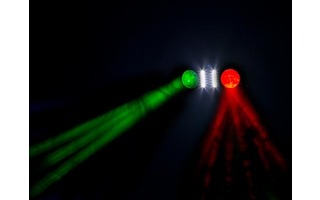 Efecto LED - 2 Rayos coloreados - 54 ELDs RGB