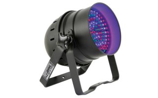 Foco PAR56 corto con LEDs - Negro - soporte doble - 108 x LEDs 10mm