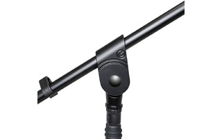 Gravity MS 2311 B - Pie de micrófono con base redonda y brazo jirafa de 1 punto de ajuste