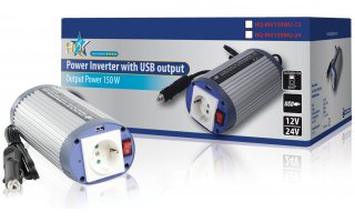 Inversor 24 - 230 V 150 W con USB