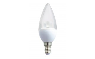 Bombilla LED regulable de vela E14, 5,5 W, 350 lm, 2700 K