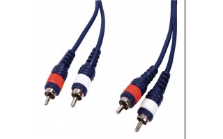 Instrument cable 2 rca male l/r <gt/> 2 rca male l/r 1.50 m