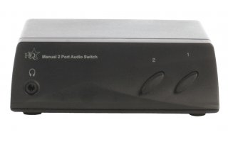 Manual 2 port audio switch