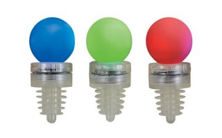 Tapones con LED - Azul/Verde/Rojo - 3 uds