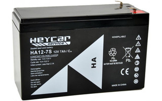 HeyCar HA12-7S - Batería de plomo de 12V 7Ah ,151x65x101mm